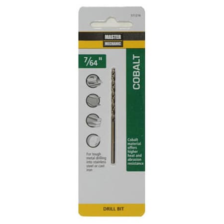 Swivel 0.109 x 2.62 in. Master Mechanic Cobalt Drill Bit SW3855523